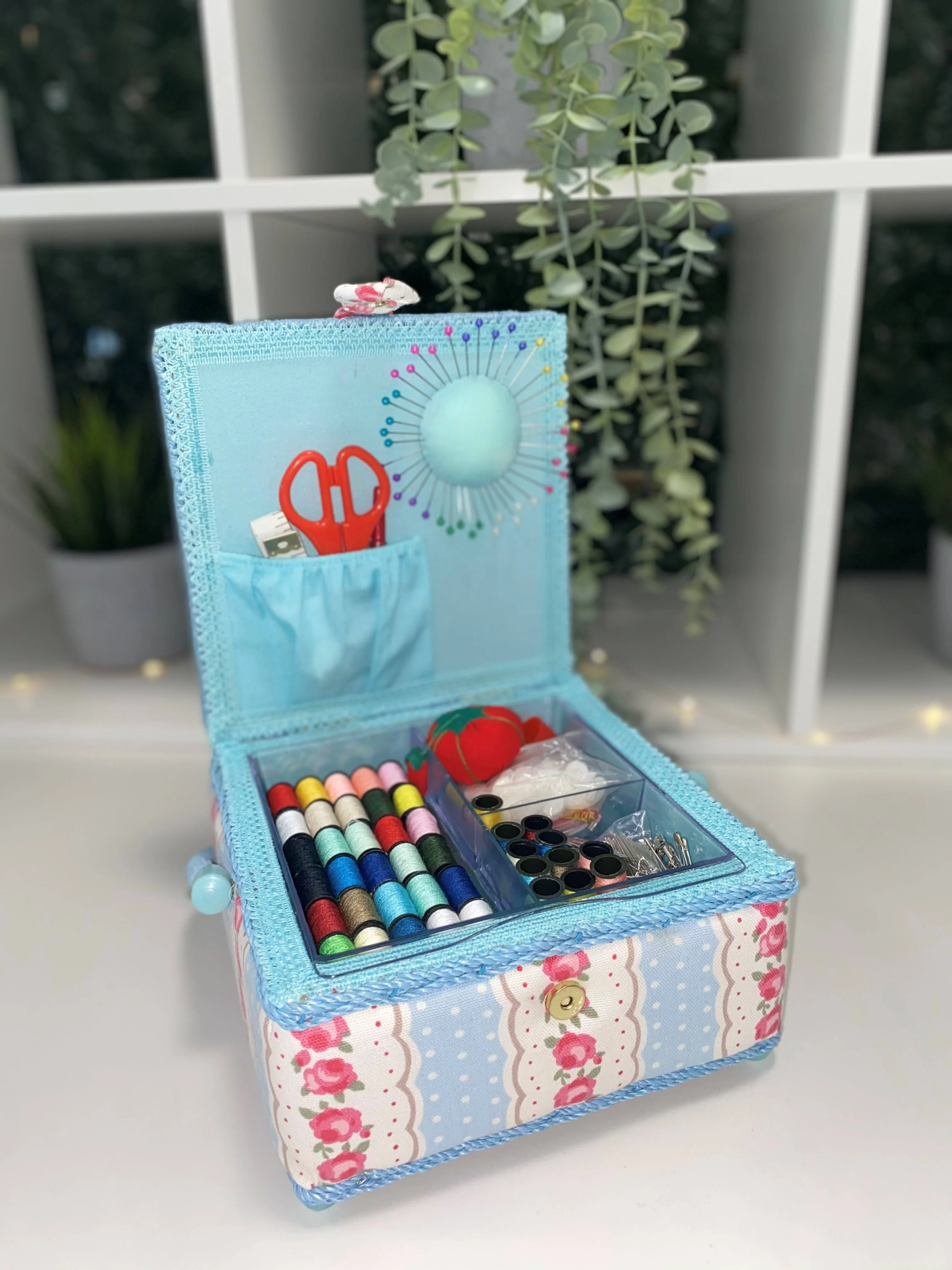 Luxury Craft Storage with Deluxe Craft Sewing Kit - Blue - Image 3