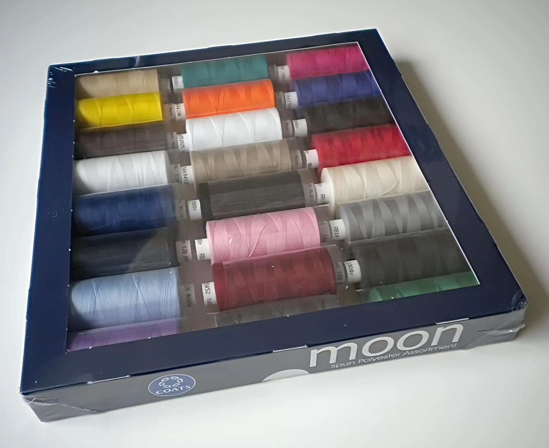 Coats Moon Thread - 24 x Extra large 1000y reels - Ideal for Sewing, Overlocking and Quilting - Image 2