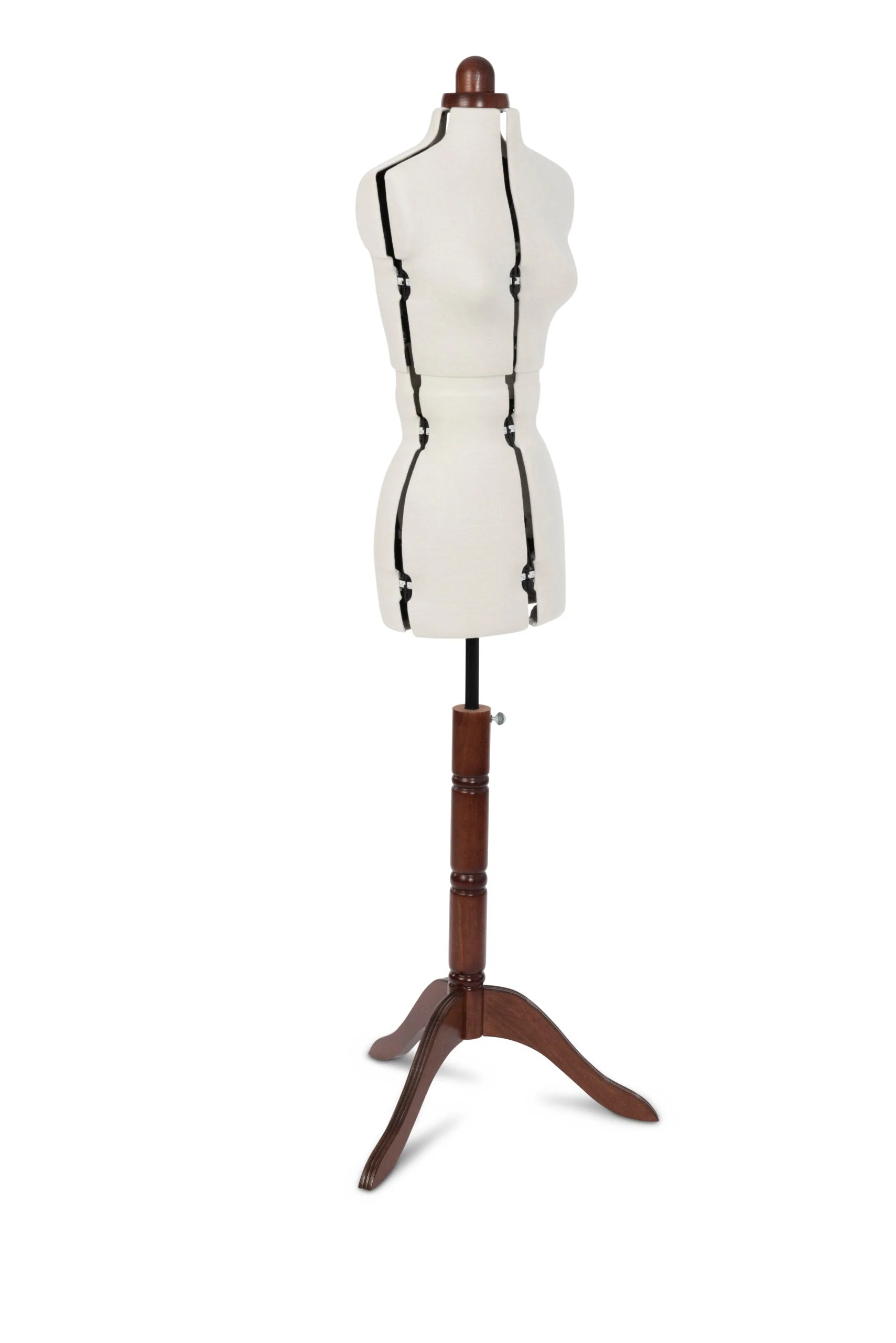 Adjustoform Lady Valet Dress Form with wooden stand - Ecru - Image 4
