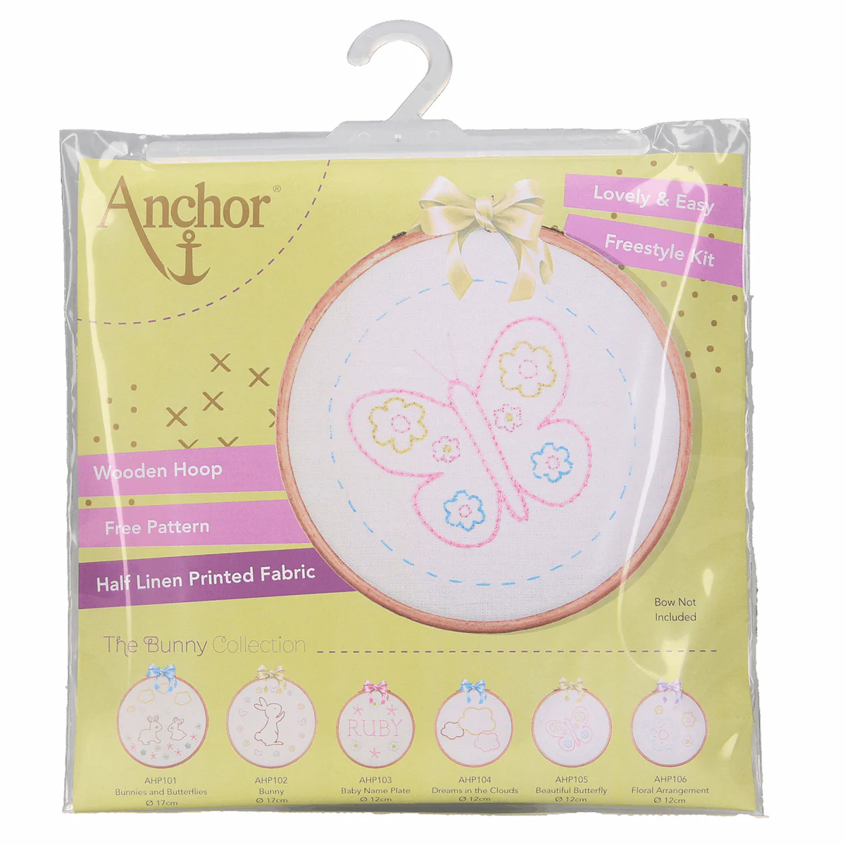 Anchor Embroidery Hoop Kit - Beautiful Butterfly - Image 2