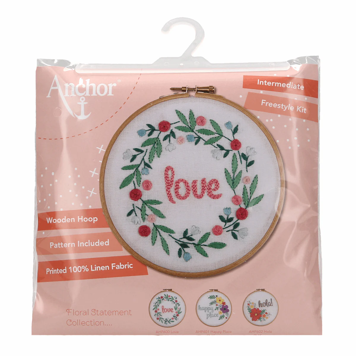 Anchor Embroidery Hoop Kit - Love - Image 5