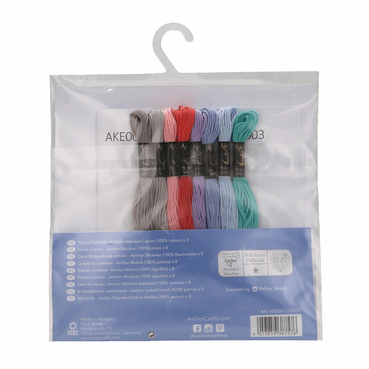 Anchor Friendship Bracelet Kit - Pastel - Image 3