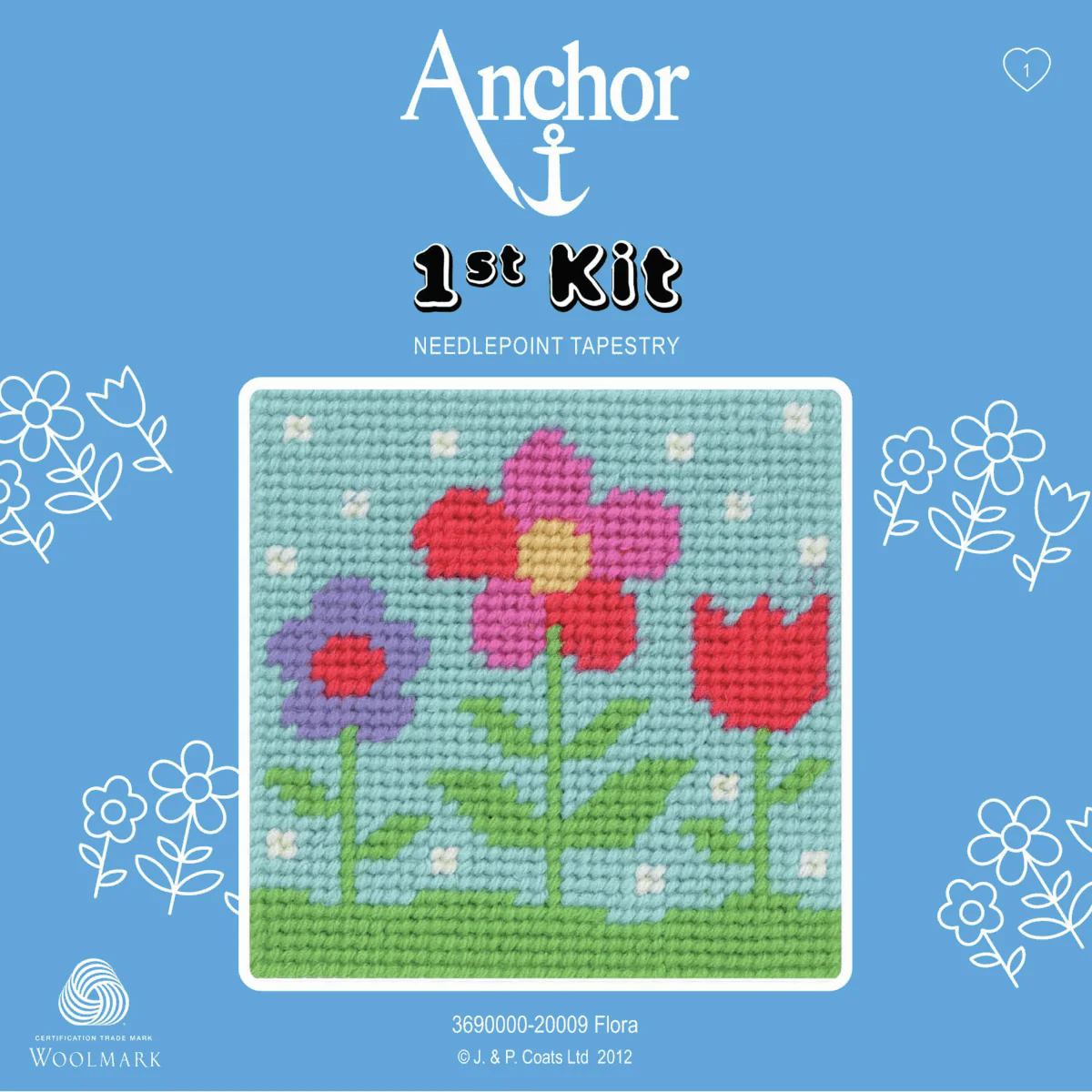 Anchor My 1st Tapestry Kit - Flora - Image 2