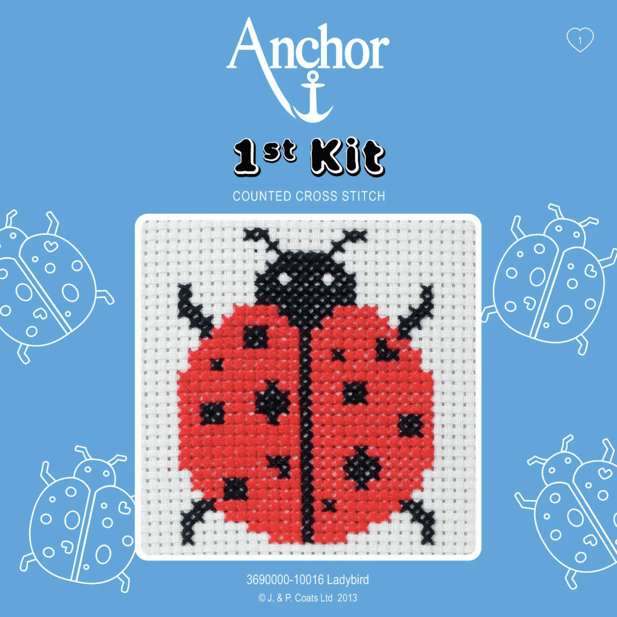 Anchor My 1st Counted Cross Stitch Kit - Ladylike - Image 2