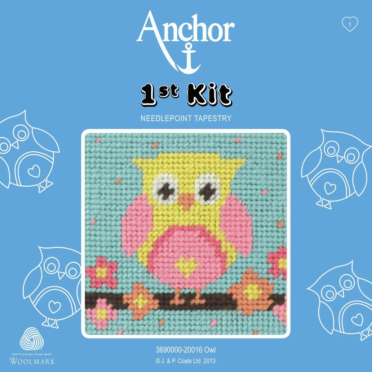 Anchor My 1st Tapestry Kit - Owl - Image 2