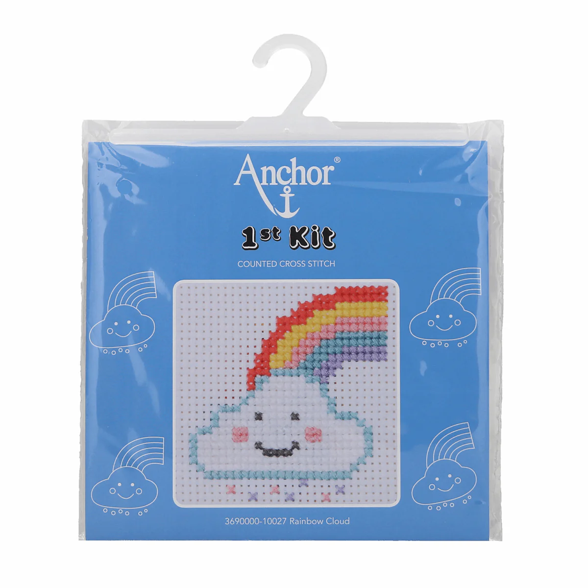 Anchor My 1st Counted Cross Stitch Kit - Rainbow Cloud - Image 3