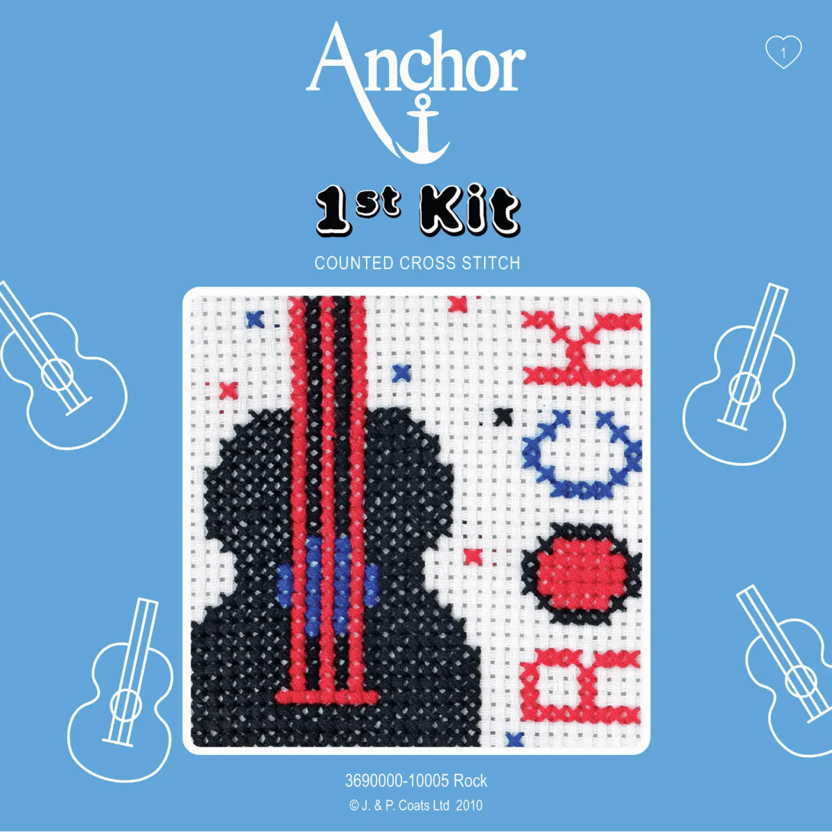 Anchor My 1st Counted Cross Stitch Kit - Rock - Image 2