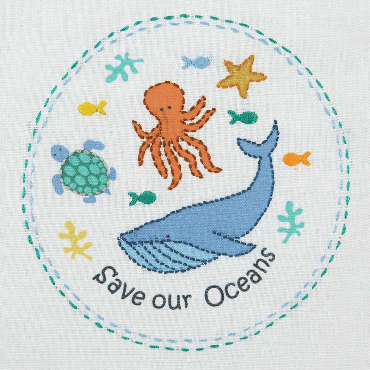 Anchor My 1st Embroidery Kit - Save Our Seas