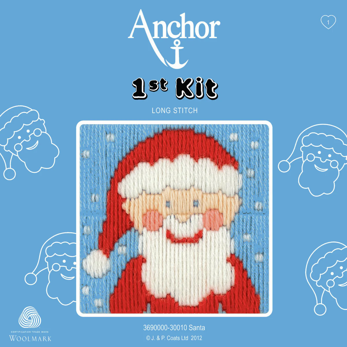 Anchor My 1st Long Stitch Kit - Santa - Image 2