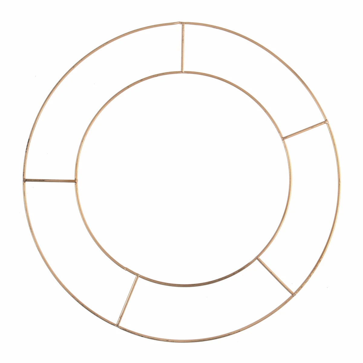 Metal Wire Wreath Ring - 25cm/10in