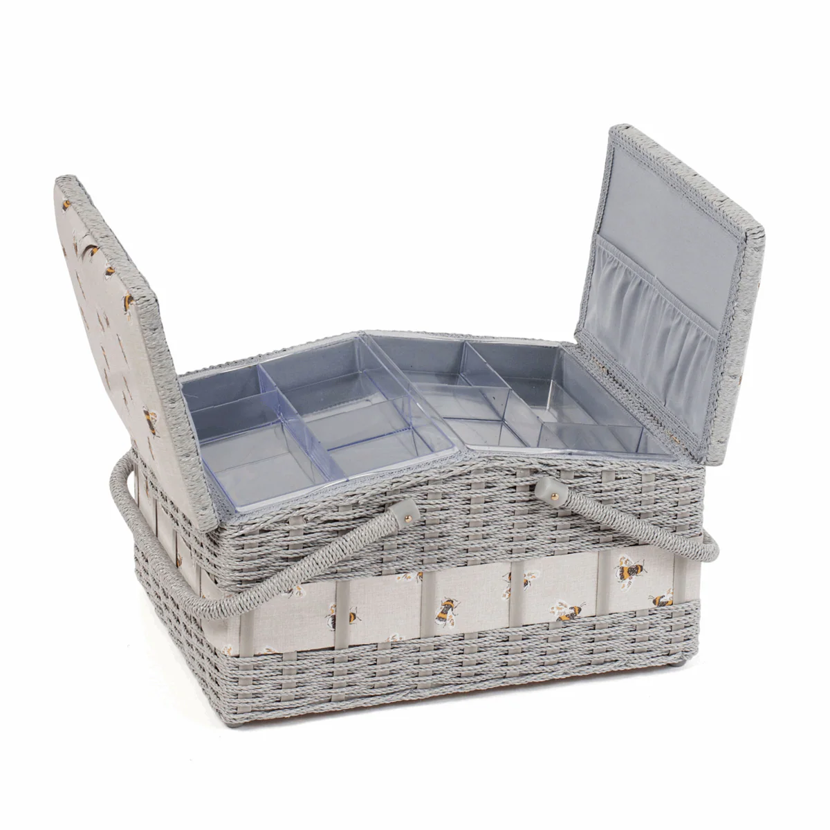 Bee Wicker Basket Sewing Box - Large - Image 2