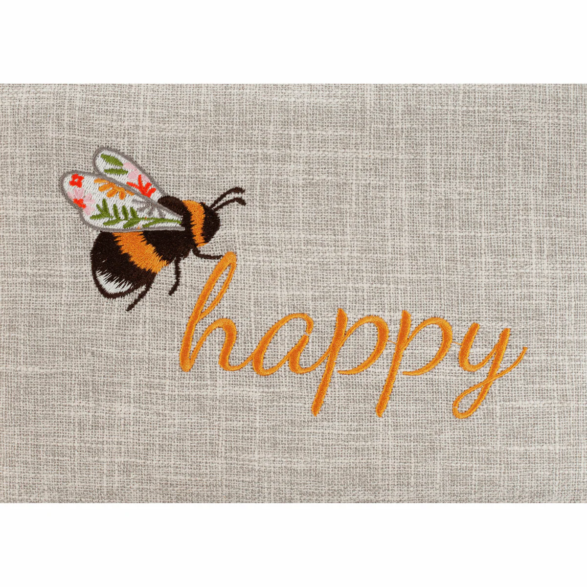 Bee Happy Sewing Box with Embroidered Lid - Medium - Image 4