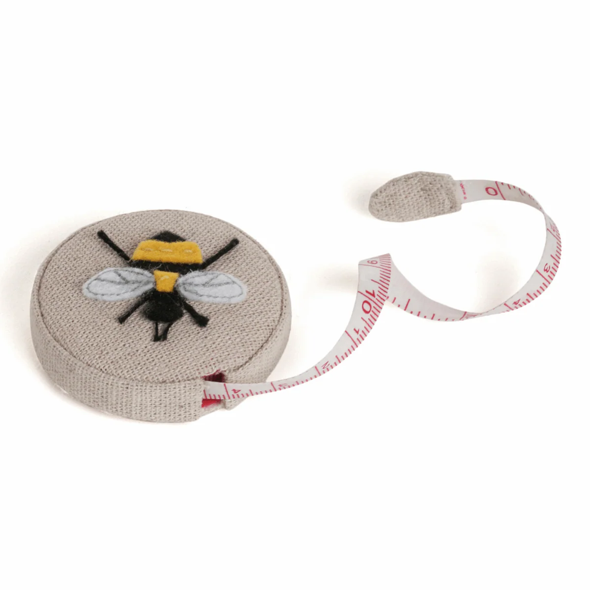 Retractable Tape Measure - Applique Linen Bee Hive 150cm - Image 2