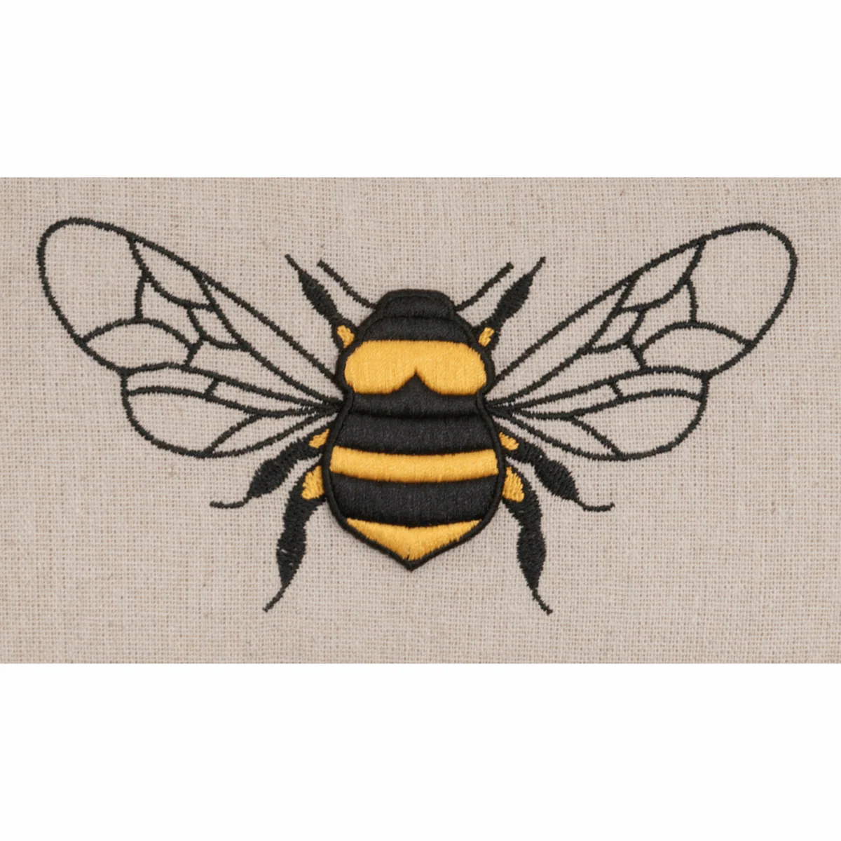 Bee Hive Linen Woven Sewing Box - Small - Image 3