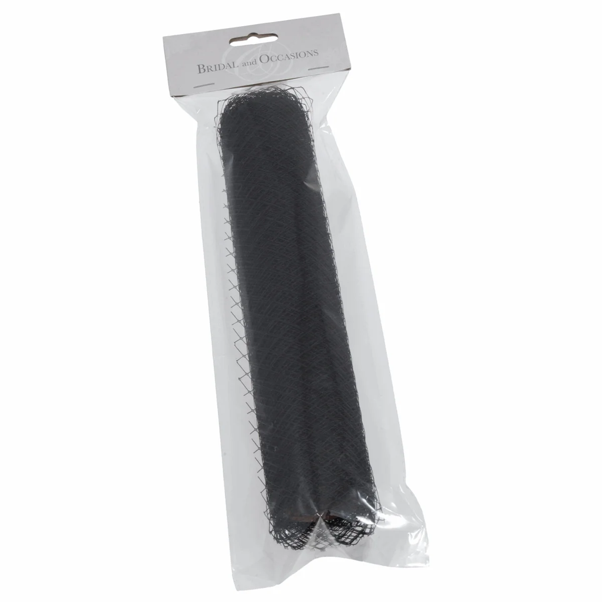 Black Birdcage Veil Mesh For Fascinators - 22.5cm x 1m