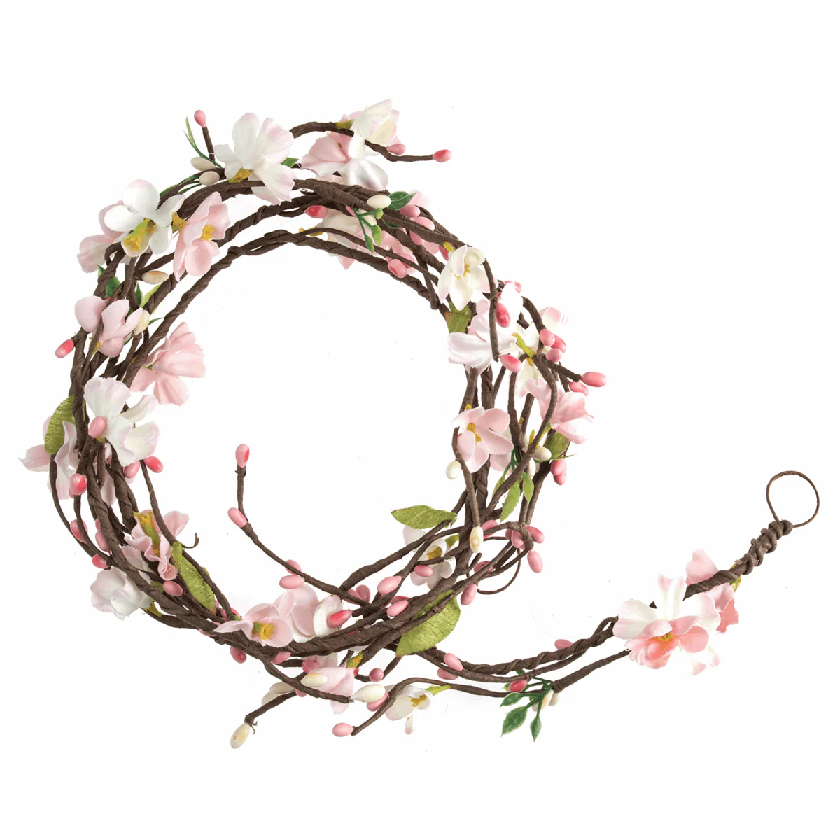 Pink and Green Blossom Garland - 140cm - Image 2