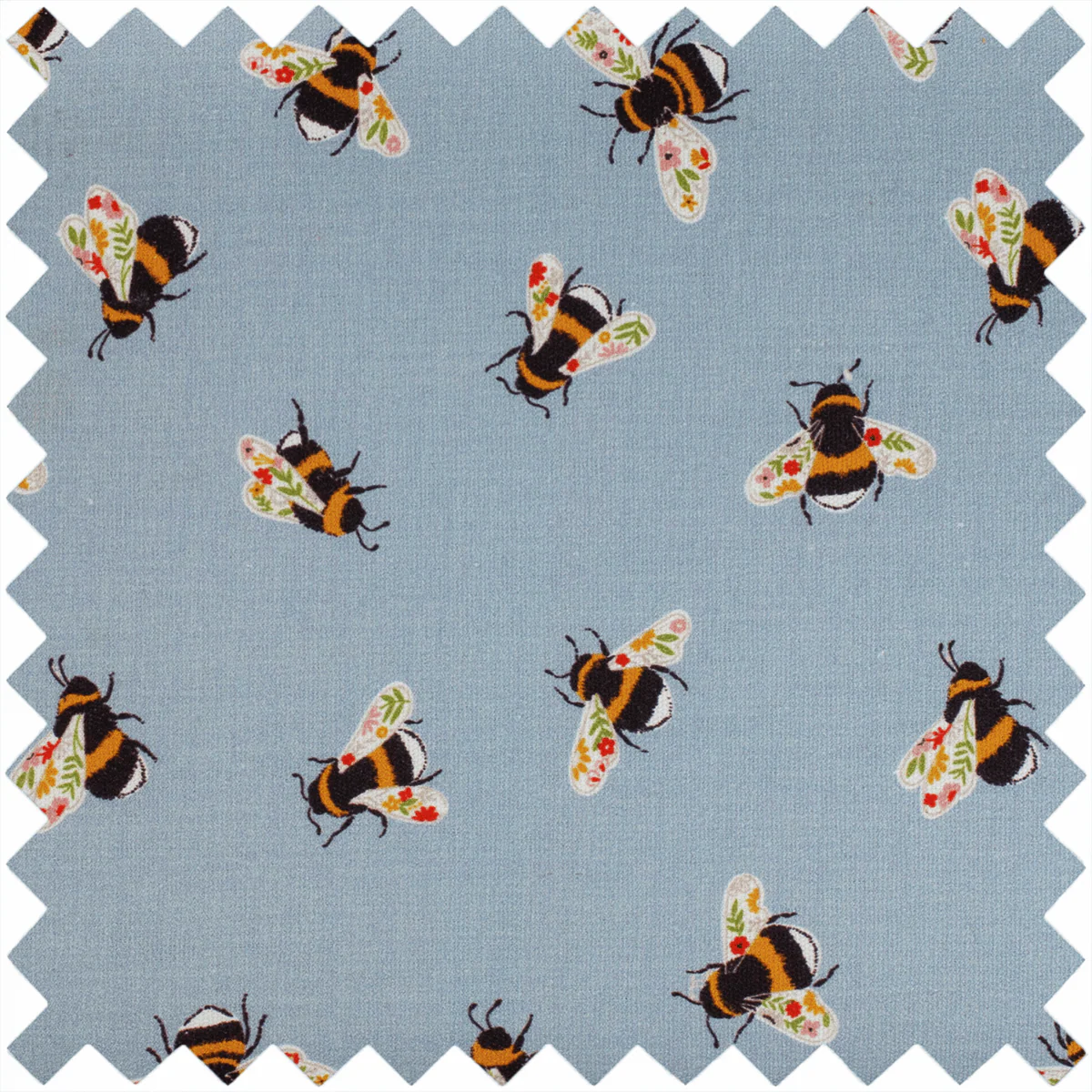 Blue Bees Rectangle Sewing Box - Medium - Image 2