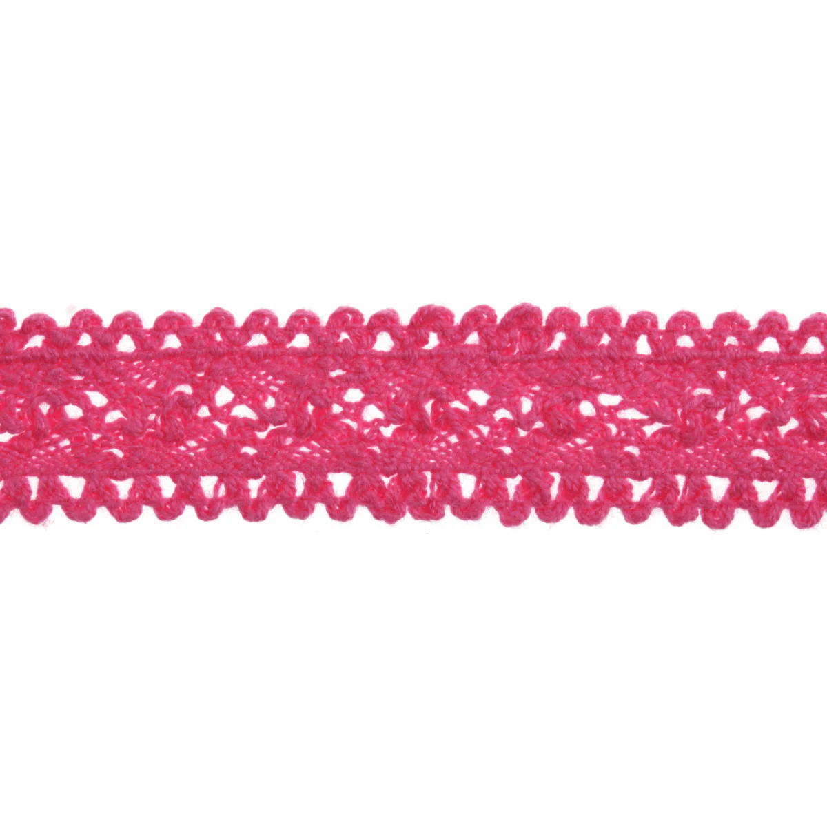 Bowtique Fuchsia Cotton Lace Trimming - 4m x 18mm