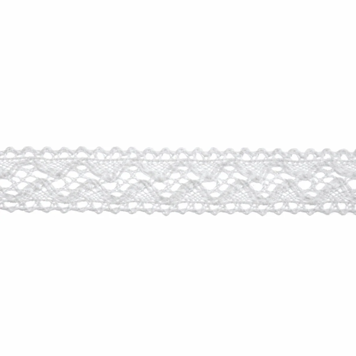 Bowtique White Cotton Lace Trimming - 5m x 18mm
