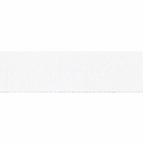 Bowtique White Grosgrain Ribbon - 5m x 15mm Roll