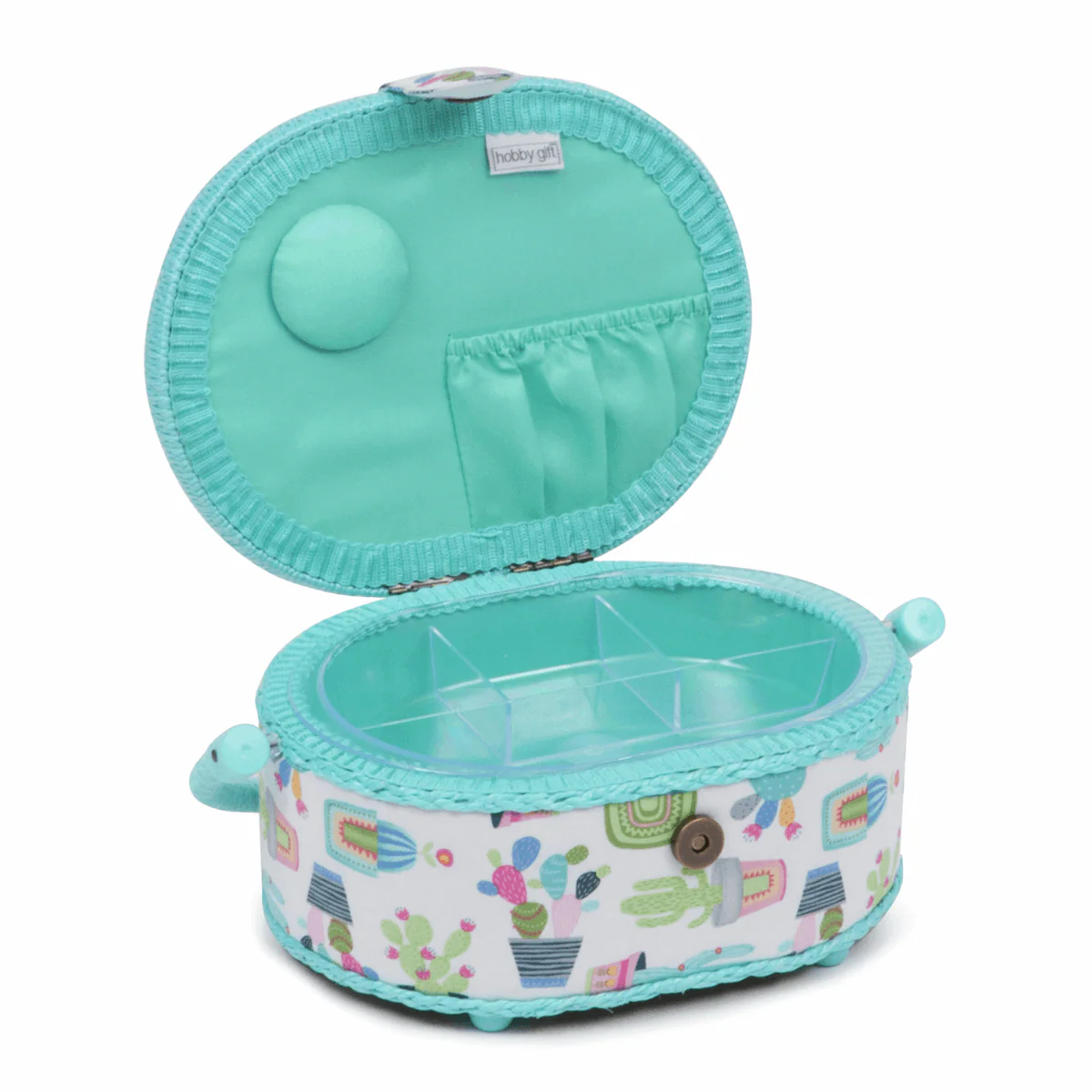 Cactus Party Sewing Box - Small Oval - Image 2