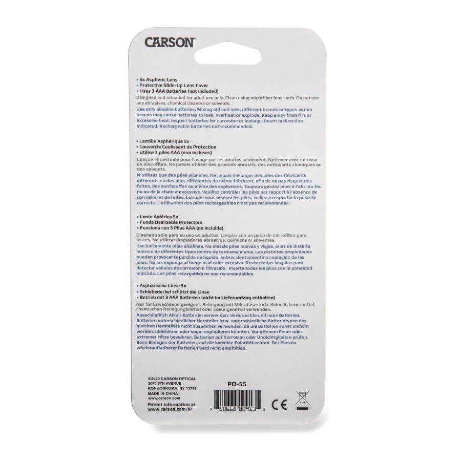 Carson Minibrite Pocket Magnifier 40X45Mm - Image 5