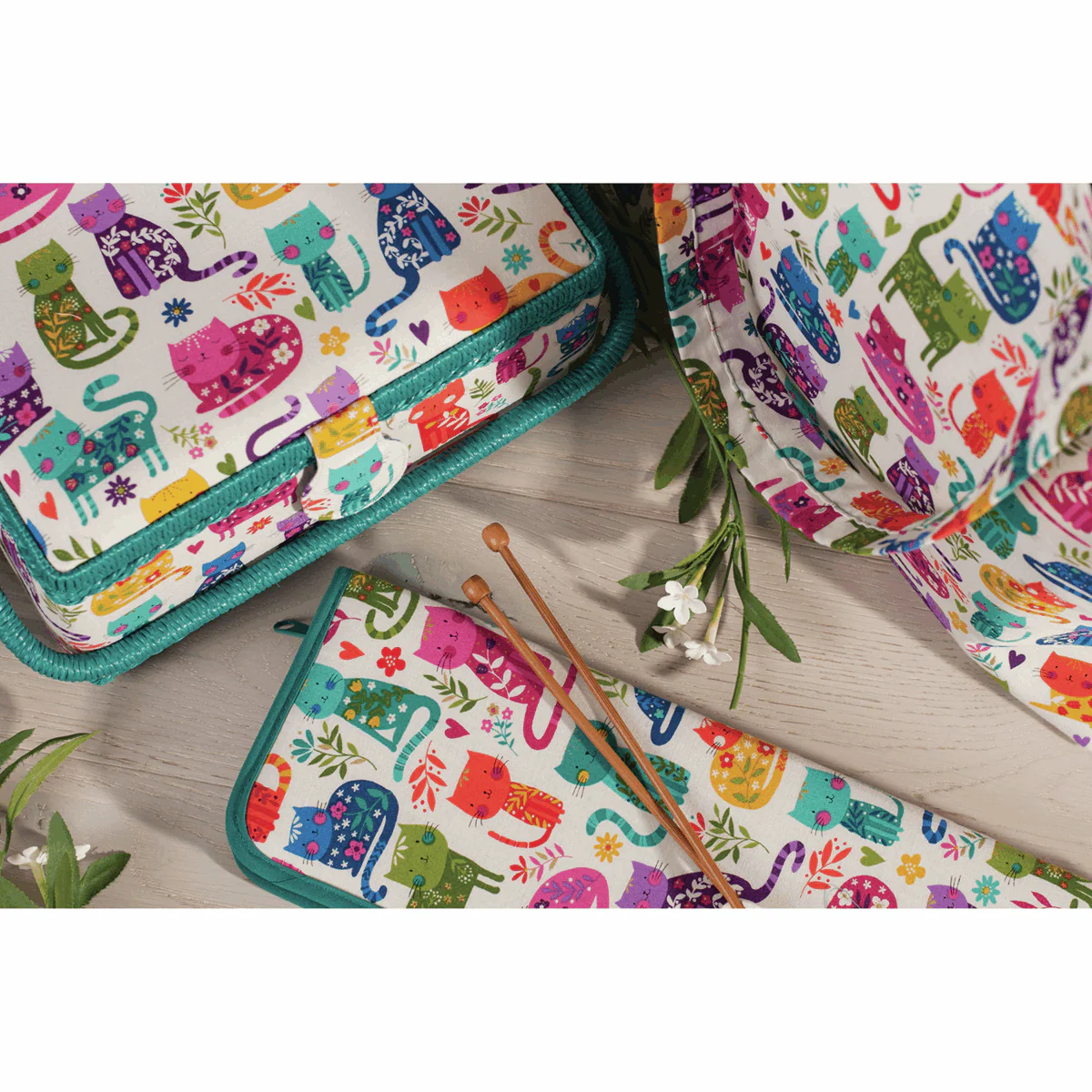 Cats Sewing Box - Medium - Image 4