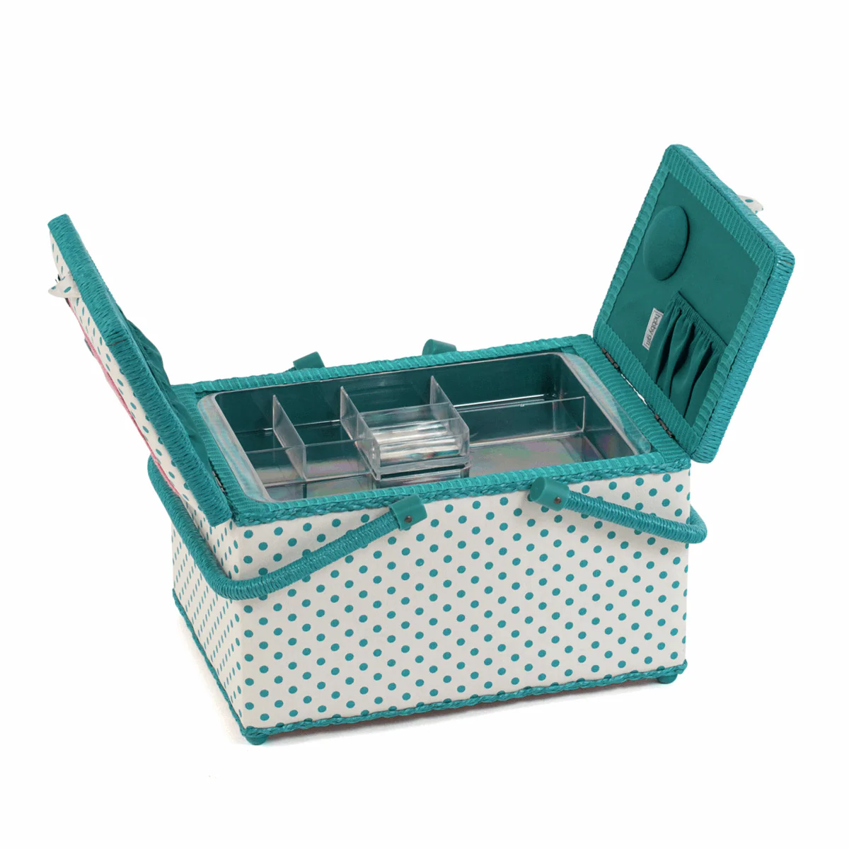 Cats Twin-Lidded Sewing Box with Appliqué Lid - Large - Image 2