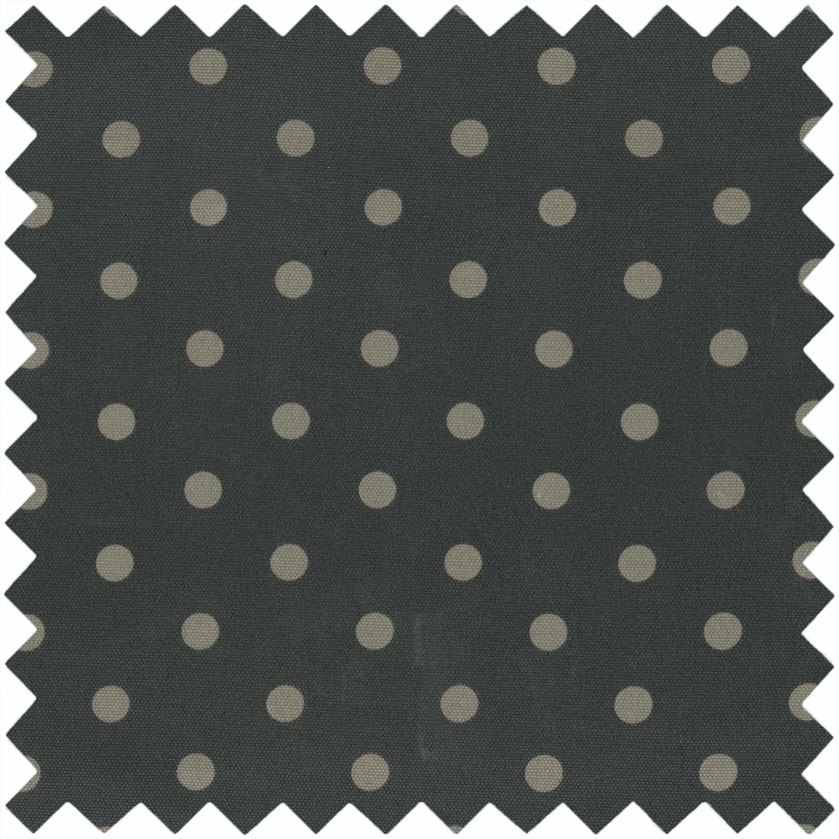 Charcoal Polka Dot Sewing Box - Medium (Matt PVC) - Image 2