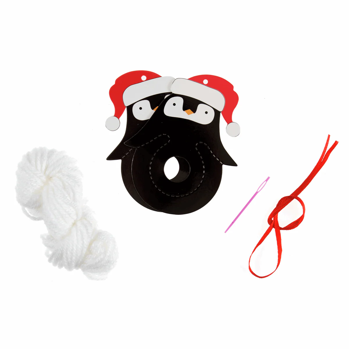 Trimits Christmas Penguin Pom Pom Decoration Kit - Image 2