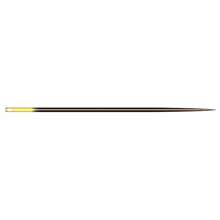 Clover Black/Gold Hand Sewing Quilting Needles - Size No. 12 (Pack of 6) - Image 2