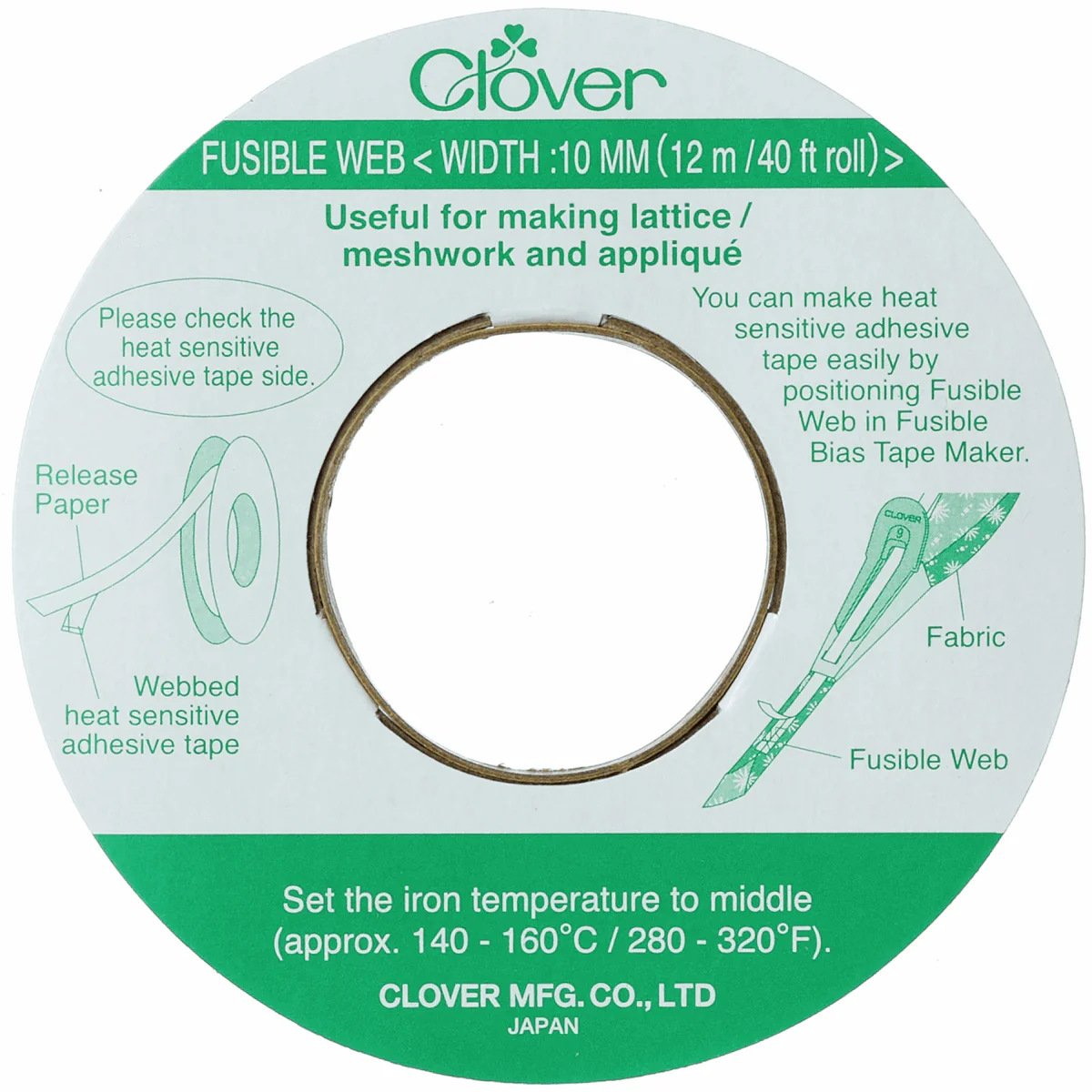 Clover Fusible Web - 12m x 10mm - Image 2