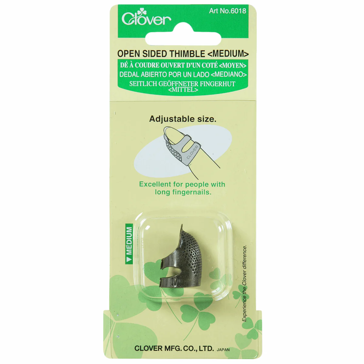 Clover Medium Open Sided Thimble - Image 3