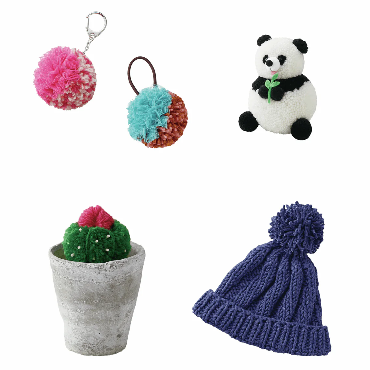 Clover Pom Pom Maker Kit (Set of 4 Sizes) - Image 2