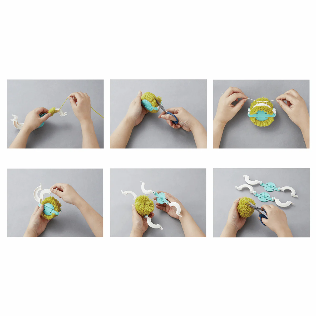 Clover Pom Pom Maker Kit (Set of 4 Sizes) - Image 3