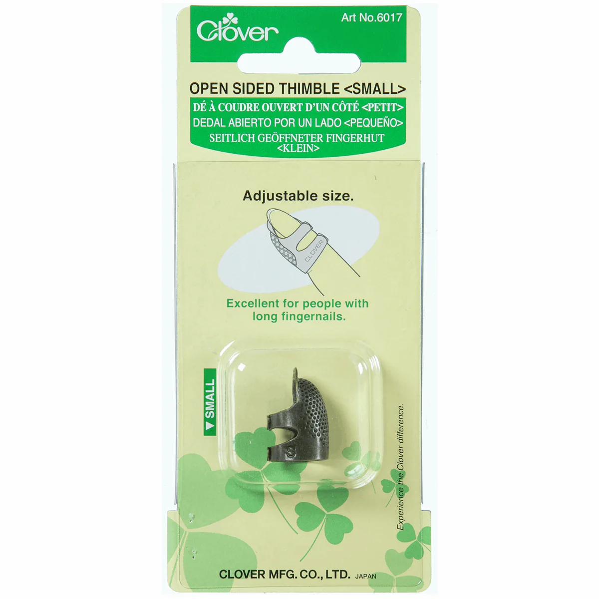 Clover Small Open Sided Thimble - Image 2