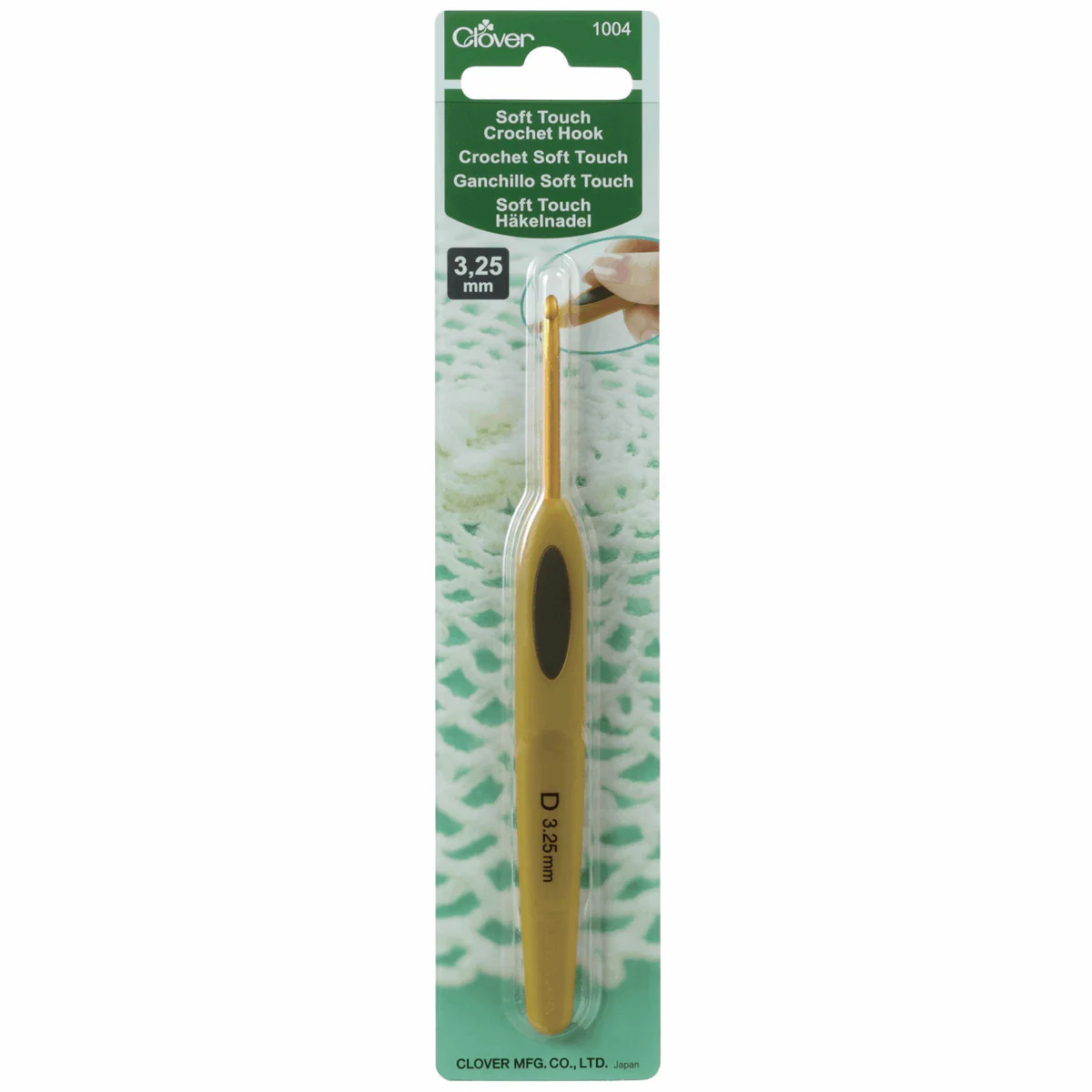 Clover Soft Touch Crochet Hook - 13cm x 3.25mm