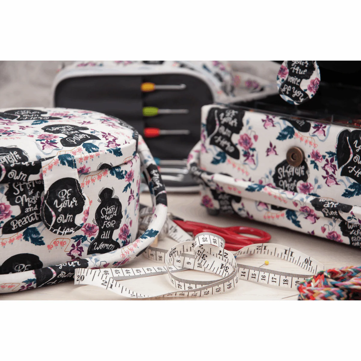 Crochet Hook Bag with Side Pocket - Empowerment - Image 4