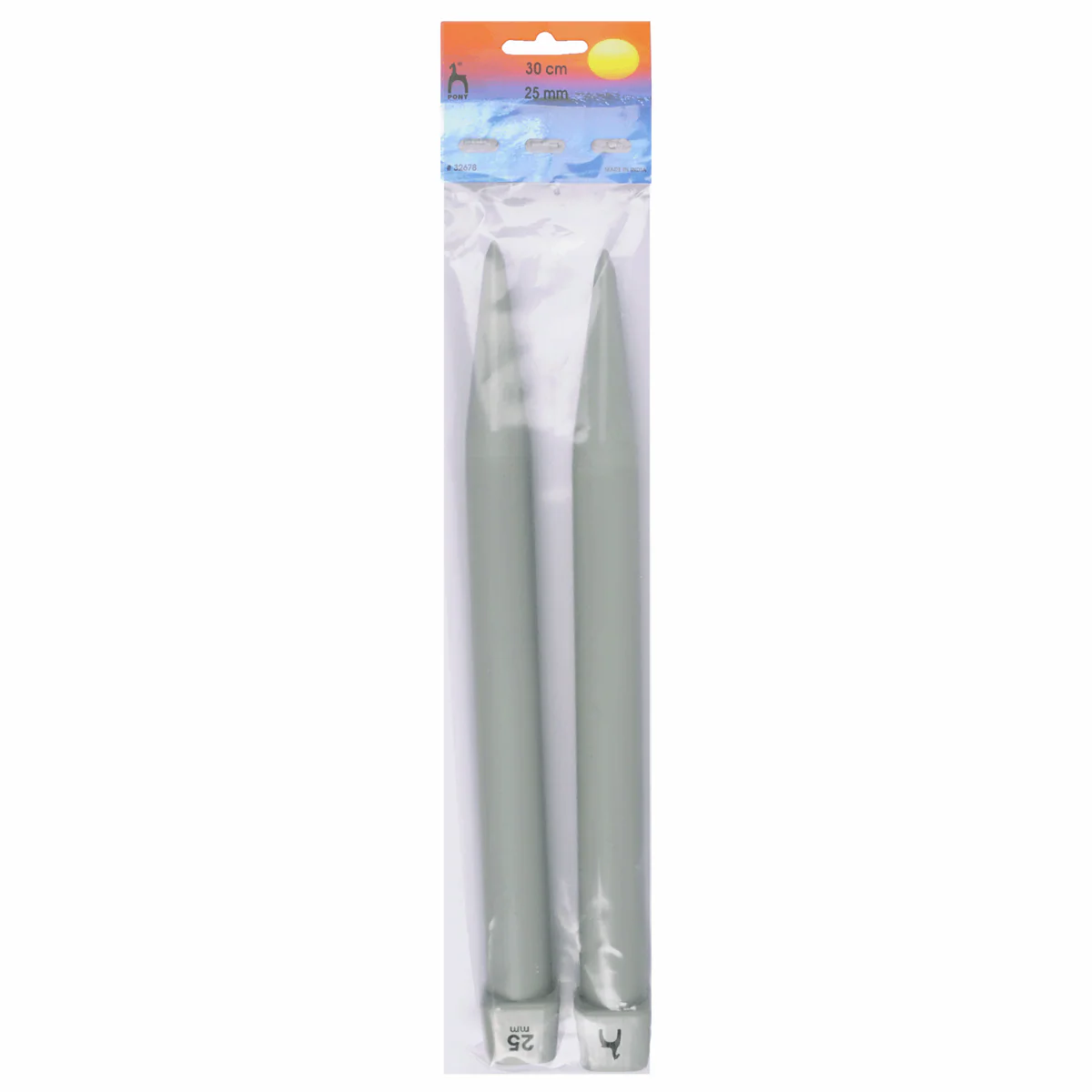 PONY Classic Single-Ended Knitting Pins - 30cm x 25mm