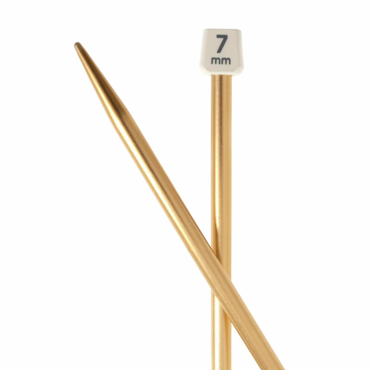 PONY Colour Single-Ended Aluminium Knitting Pins - 30cm x 7mm - Image 2