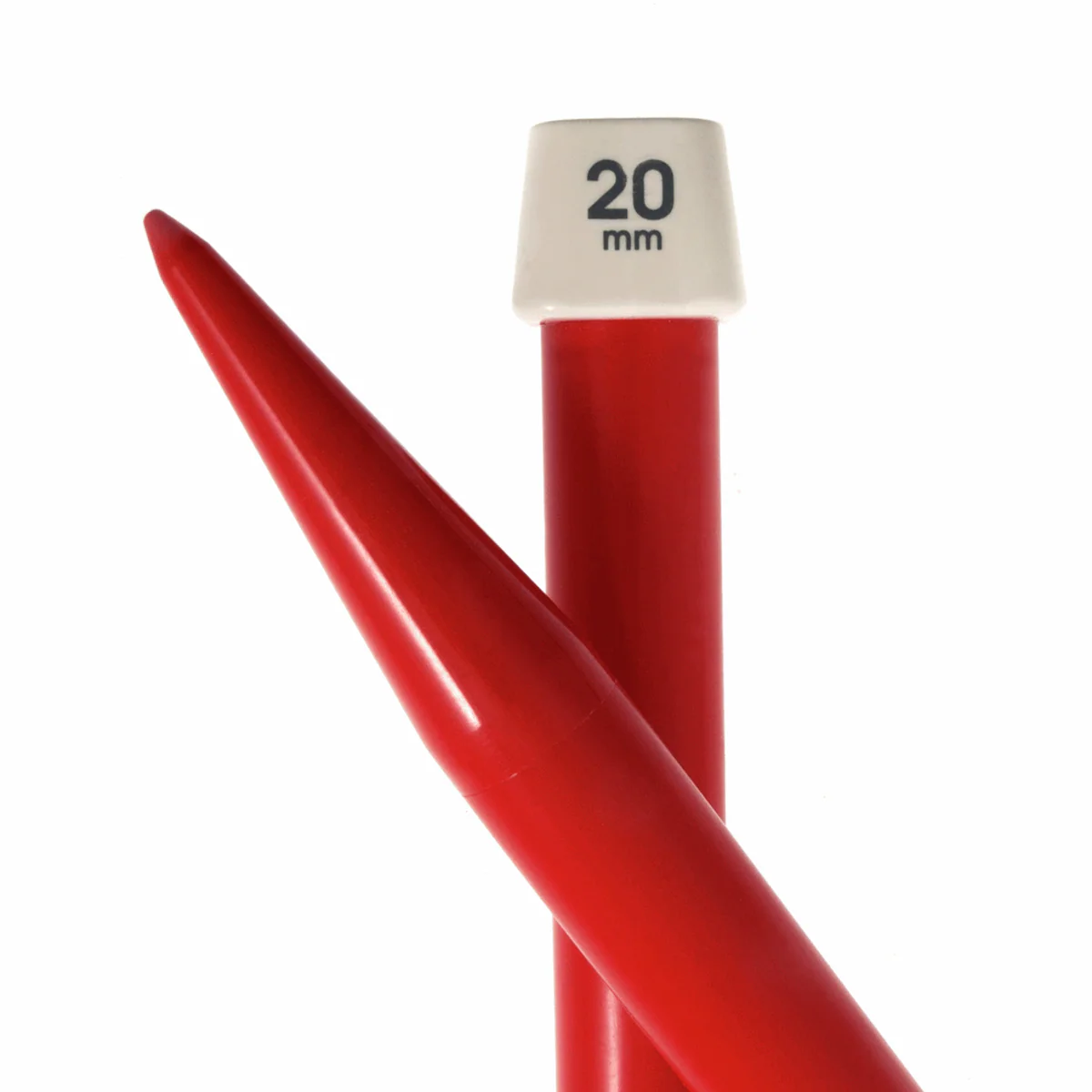 PONY Single-Ended Coloured Plastic Knitting Pins 30cm x 20mm - Image 2