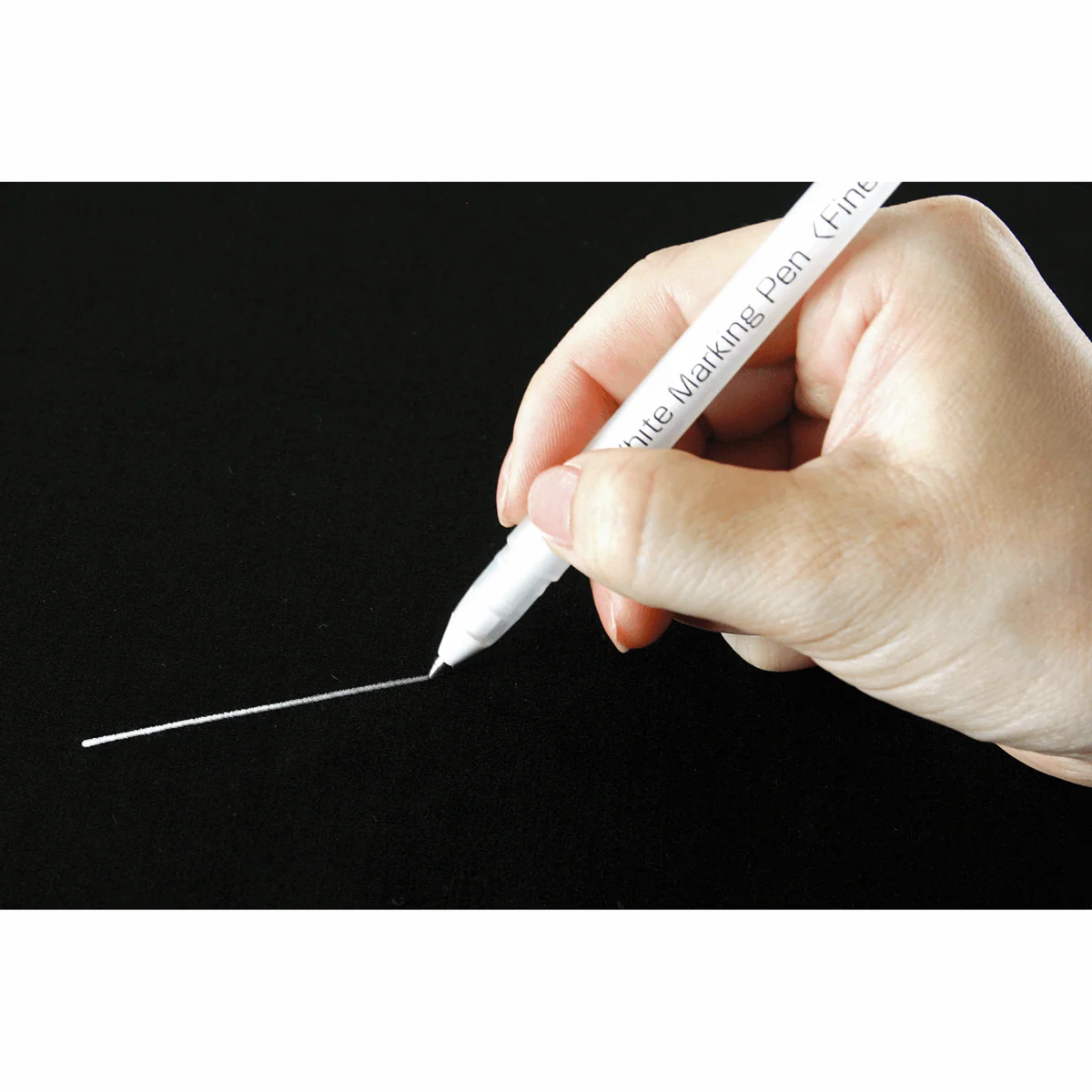 Fine White Fabric Marker Pen - Image 2