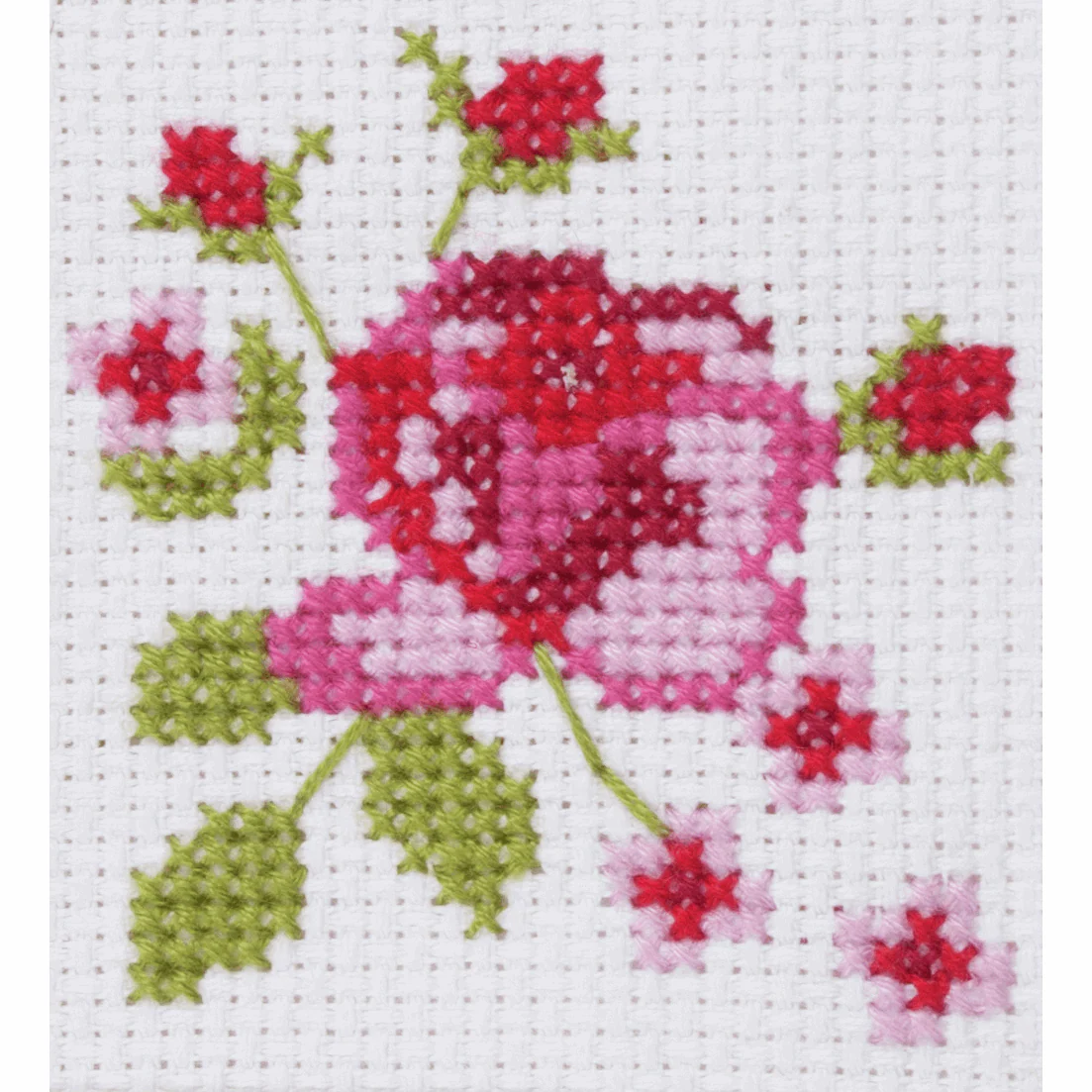 Counted Cross Stitch Card Kit - Floral - Image 2