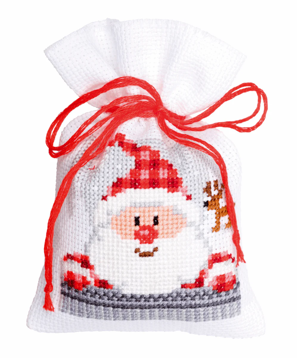 Counted Cross Stitch Pot-Pourri Bag Kit - Xmas Buddies (set of 3) - Image 3