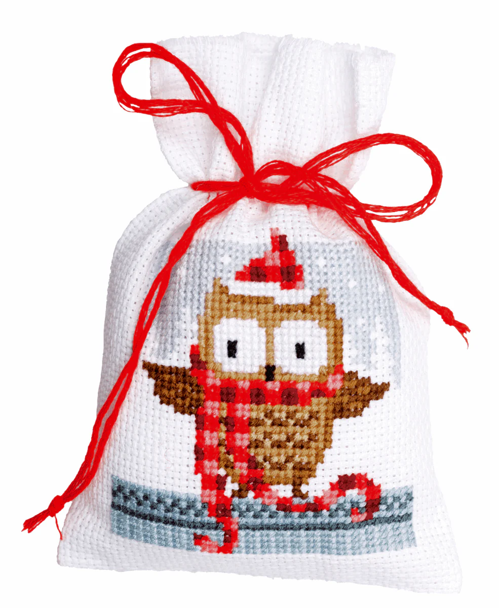 Counted Cross Stitch Pot-Pourri Bag Kit - Xmas Buddies (set of 3) - Image 4