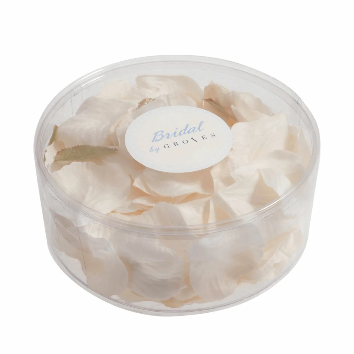 Cream/Ivory Polyester Rose Petals (Pack of 164)