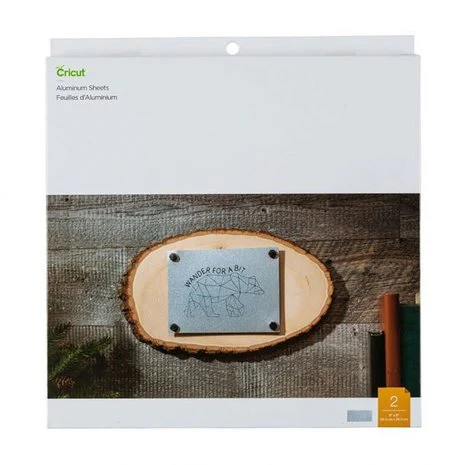 Cricut Aluminium Sheets - Silver 8x8 Inch (Pack of 2 Sheets)