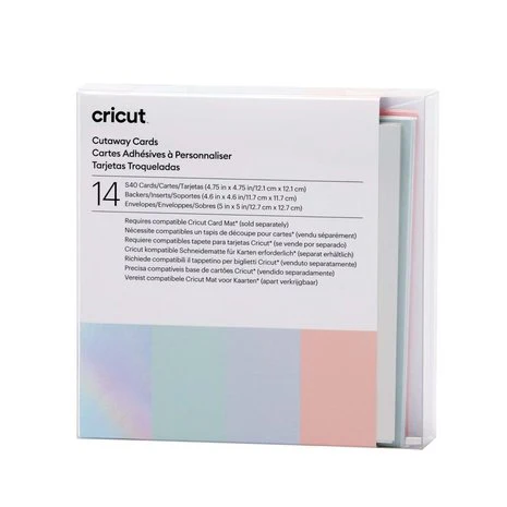 Cricut Cutaway Cards, Pastel Sampler - S40 (14 ct)