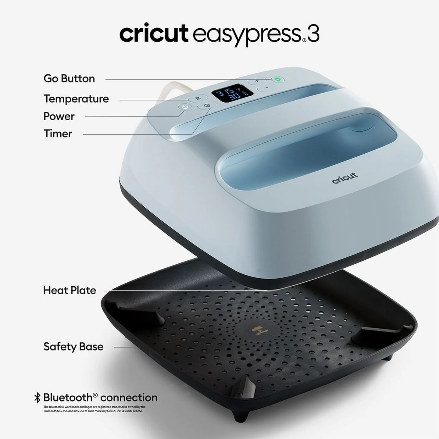 Cricut EasyPress 3 Atmosphere (9x9in / 22.5x22.5cm) - Image 3