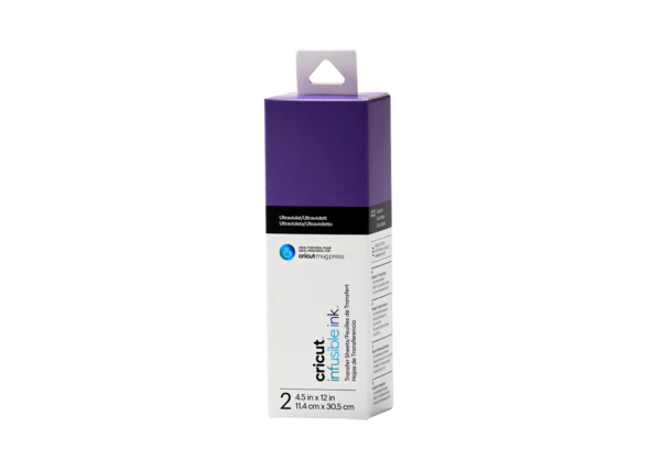 Cricut Infusible Ink Transfer Sheets - Ultraviolet 4.5x12 Inch (Pack of 2 Sheets)